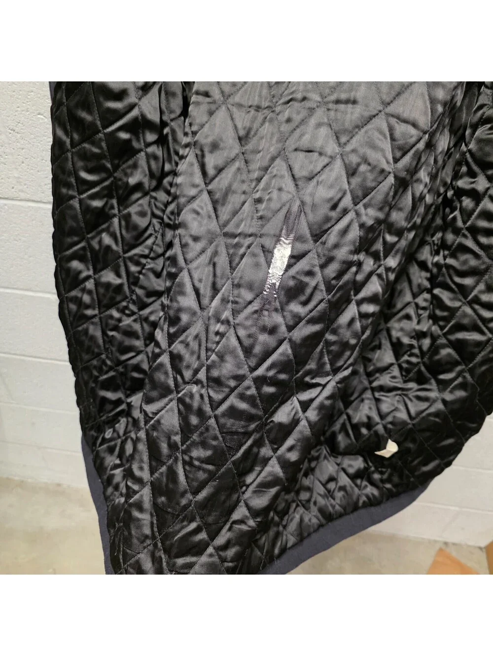 J.Crew Coat Mens M Blue Wool Peacoat Bayswater Quilted Lined Winter 24x34